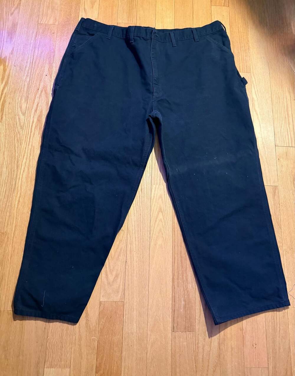 Carhartt B11 Duck Dungaree Loose Fit Work Pants Navy Blue